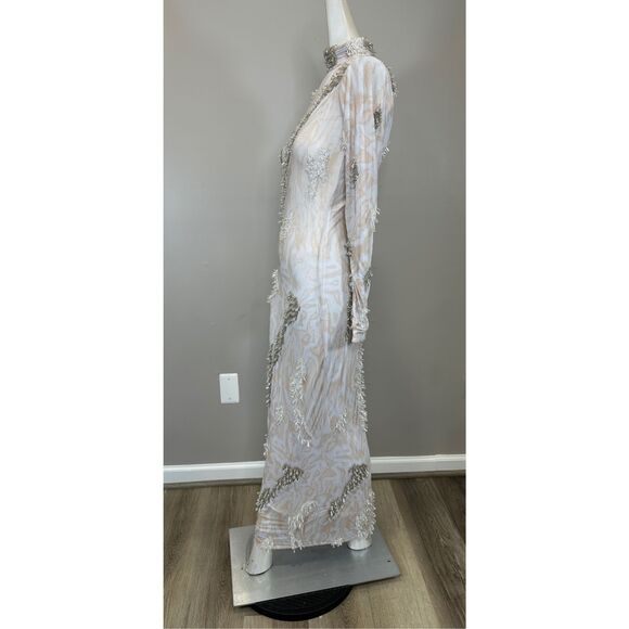 ONALAJA ZUSI WHITE MIDI DRESS SIZE XS $752 - Picture 7 of 14